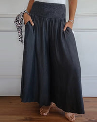 Irene™ - Bequeme Weite-Hosen in Dunkelgrau