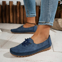 Clara | Damen Mokassins weich und zeitlos chic in Blau