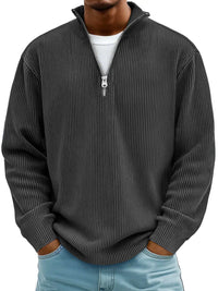 Mazur | Stilvoller, lässiger Pullover in schwarz