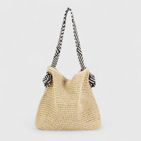 Alisa | Damen Geflochtene Umhängetasche Schultergurt – Boho Geflochten Tasche 2026 in Natural Beige