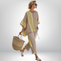 Daisy | Boho Komplett mit Streifen in Gelb