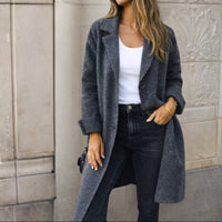 Selia™ - Elegante Frühlingsjacke mit Knöpfen in Grau