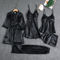 Sorelle | Fünfteiliges Loungewear-Set in eleganter Ausführung in Schwarz