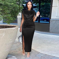 Dina | Damen Maxi-Kleid stilvoll & bequem tragbar in Schwarz