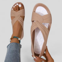Lara | Bequeme Sommer Sandalen Damen in Beige