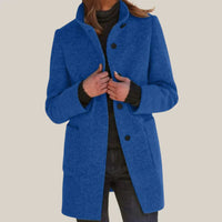 SOPHIA – Der zeitlose Wintermantel für Damen in Marineblau