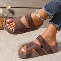 Juna | elegante sandalen damen look in Braun