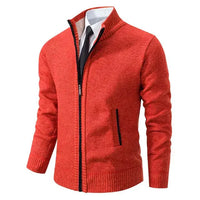 Clemens™ | Klassischer Zip-Up in Rot