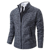 Clemens™ | Klassischer Zip-Up in Dunkelgrau