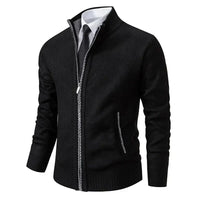Clemens™ | Klassischer Zip-Up in Schwarz