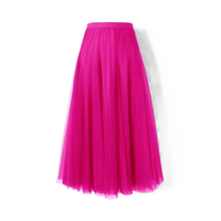 Maleah - Eleganter Faltenrock in Rosenrot