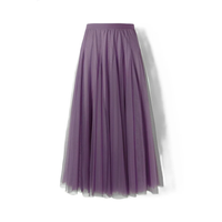 Maleah - Eleganter Faltenrock in Violett