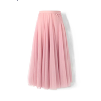 Maleah - Eleganter Faltenrock in Rosa