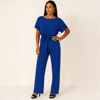 Nora - Stilvoller Jumpsuit mit Gürtel in Blau