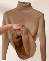 Mara | Warmer Rollkragenpullover weich & modern in Dunkelbraun