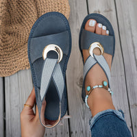 Luna | Bequeme Küstensandalen mit ergonomischem Fußbett in Blau