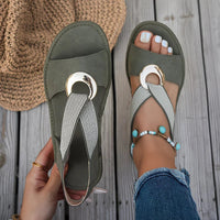 Luna | Bequeme Küstensandalen mit ergonomischem Fußbett in Khaki