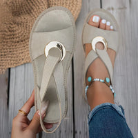Luna | Bequeme Küstensandalen mit ergonomischem Fußbett in Beige