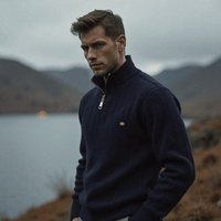 Finezo | Strickpullover in Marine