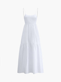 Clara | Elegantes Rückenfreies Kleid Damen in Weiß
