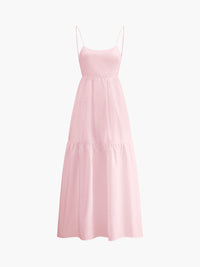 Clara | Elegantes Rückenfreies Kleid Damen in Rosa
