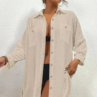 Damen Sommerkleid Strandkleid Bequemes Freizeitkleid in Aprikose