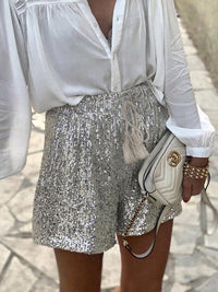 Klassischer, vielseitiger Shorts für Frauen | Ideal für alle Jahreszeiten in Silber