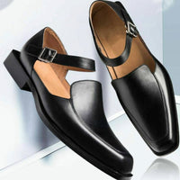 Damen Sandalen Absatz Riemen Abend in Schwarz