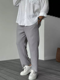 Premium Comfort Herren-Hose aus Baumwolle in Grau