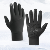 Beheizte Handschuhe Winter Wasserdicht Touchscreen Warm Grip in Schwarz 2