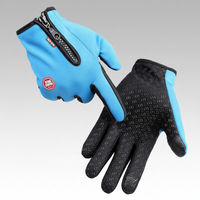 Beheizte Handschuhe Winter Wasserdicht Touchscreen Warm Grip in Blau