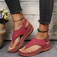 Bibiana™ – Bequeme Orthopädische Sandalen in Rot