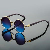 Aila | Premium Metall-Sonnenbrille mit Anti-Reflektion in Blau