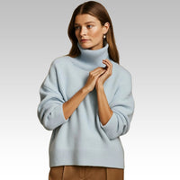 Juliana | Zeitloser Eleganter Rollkragenpullover in Blau