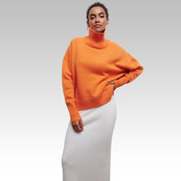Juliana | Zeitloser Eleganter Rollkragenpullover in Orange