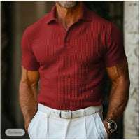 Johann | Herren Polo-Shirt in Bordeaux