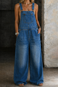 Harper | Denim-Jumpsuit mit elastischem Bund in Mehrfarbig
