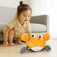 CrustaceanJoy | Krabbenbaby-Spielzeug mit Musik und bunten Lichtern in Gelb