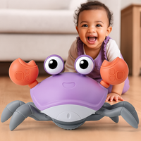 CrustaceanJoy | Krabbenbaby-Spielzeug mit Musik und bunten Lichtern in Lila
