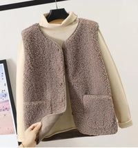 Damen Ärmellose Winterweste Warm Gemütlich Stylisch für Kalte Tage in Hellkhaki