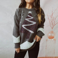 Damenpullover Festlich Warm Strickmaterial für Wintergarderobe in Grau