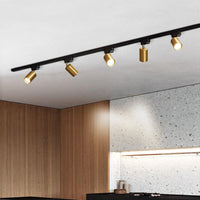 Deckenleuchte Schienensystem Modern Metall Spotbeleuchtung Innen in Gold