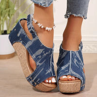 Clara | Leicht Atmungsaktiv Sandalen in Blau