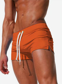 Dennis | Schnell trocknende leichte Herren-Badehose in Orange