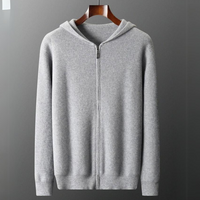Valletta Cashmere Hoodie in Grau