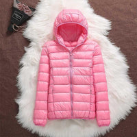 Helga | Wasserdichte Daunenjacke in Fuchsia