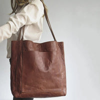 Elegante Damen-Schultertasche, vielseitig, schwarz in Kaffeebraun
