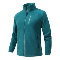 Julia | Dicke Unisexjacke für Winter und Outdoor in Pfauenblau