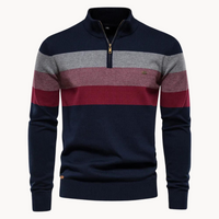 Burk Quarter Zip Pullover in Blau