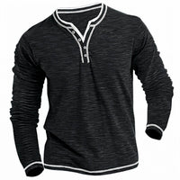 Ben | Modernes Herren Langarmhemd casual geschnitten in Schwarz